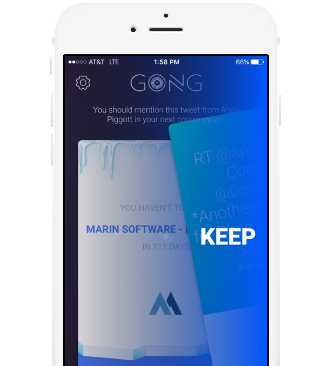 Immediatelyapp's tweet photo. Gong, the sexy new pocket mentor for salespeople, is live today on Product Hunt! https://t.co/LWttMPkjBv https://t.co/dSV8Q8XhDn