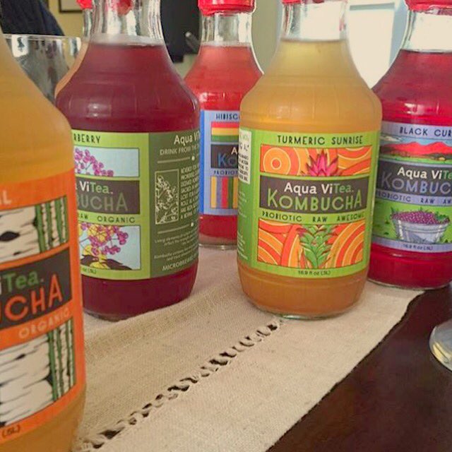 AquaVitea's tweet photo. Thanks to @PickleBarNY for the photo! Glad we could offer you a taste of the rainbow. #vermont #kombucha #buylocal https://t.co/k4omrO9D55