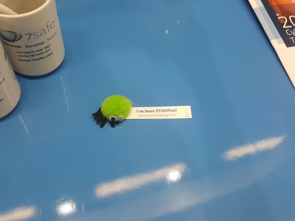 Sam_Ingrey's tweet photo. 13 people attempted the #stompcontest today. 13 failed to stop it! Visit us on A170 #infosec #7safe #paconsulting https://t.co/3KEUwkKnSw