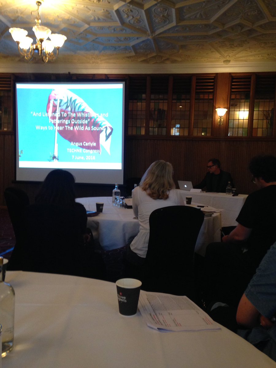 Really enjoyed Angus Carlyle's keynote...first day of <a href="/TECHNEDTP/">Techne</a> #soundofresearch Congress has been great!! : )