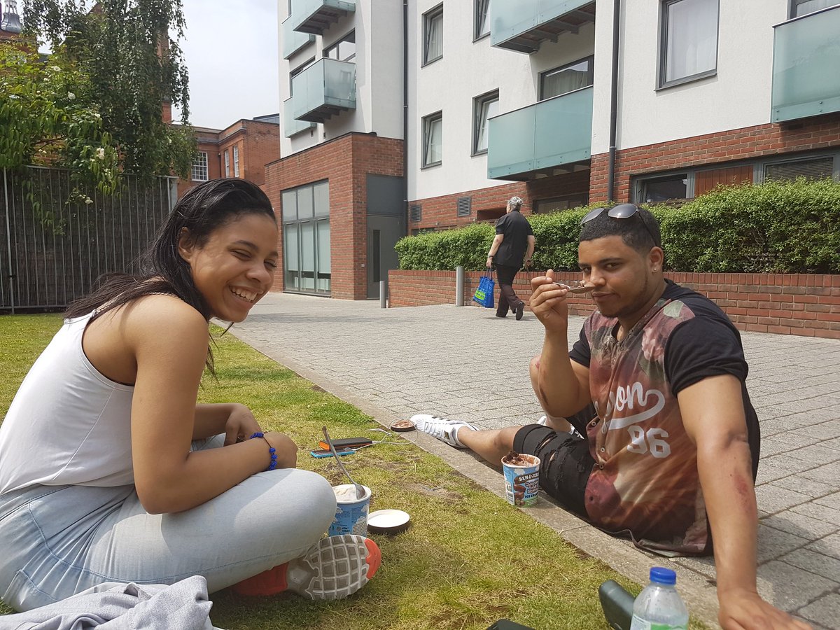 SLdancefit_kate's tweet photo. Making the most of the sunshine at Street Step social today! #streetstepsocial #icecream #Movingintowork https://t.co/CE2atzi5LC