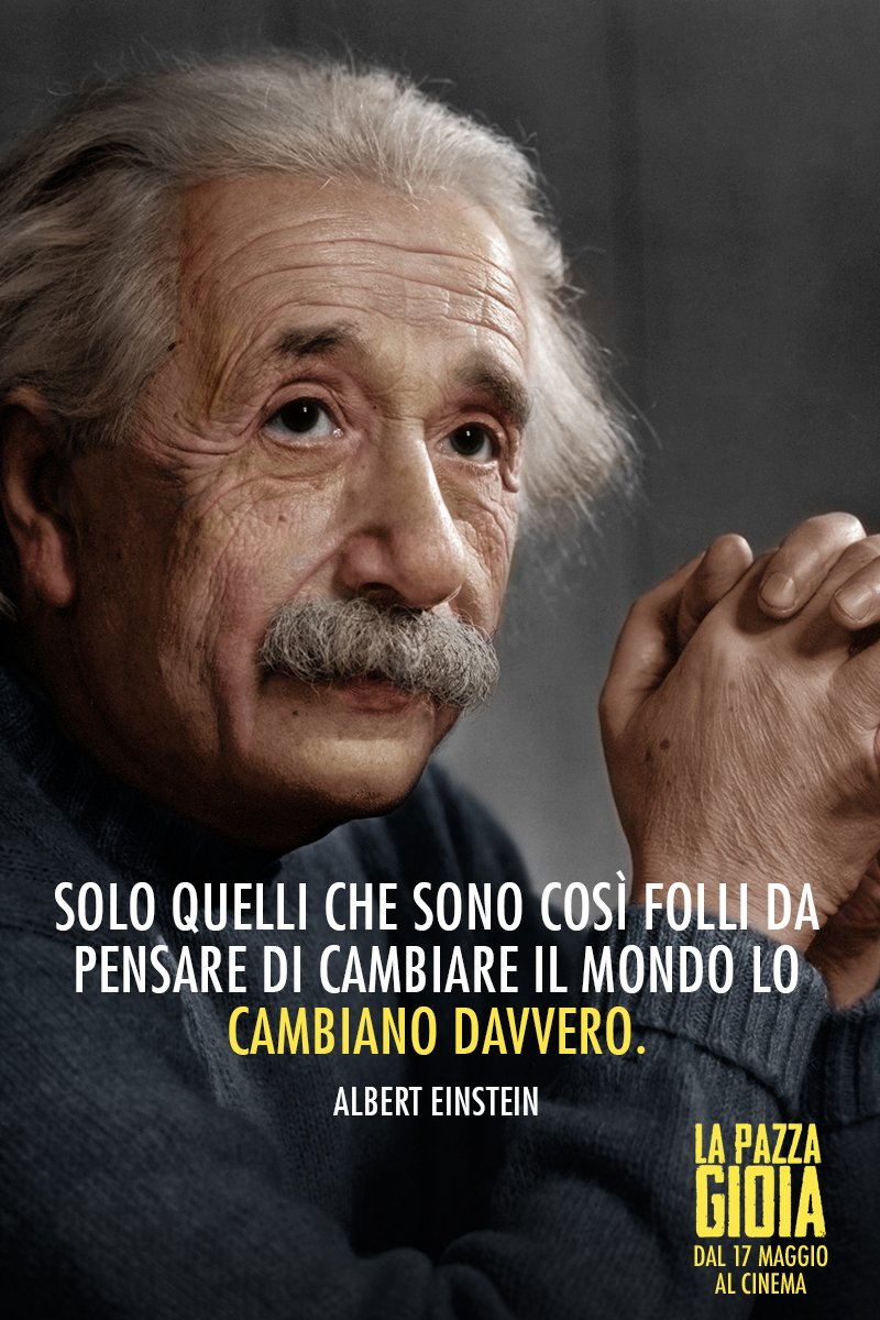01Distribution's tweet image. #AlbertEinstein lo ha scritto, Beatrice e Donatella lo hanno fatto #InUnModo tutto loro...#LaPazzaGioia è #alcinema