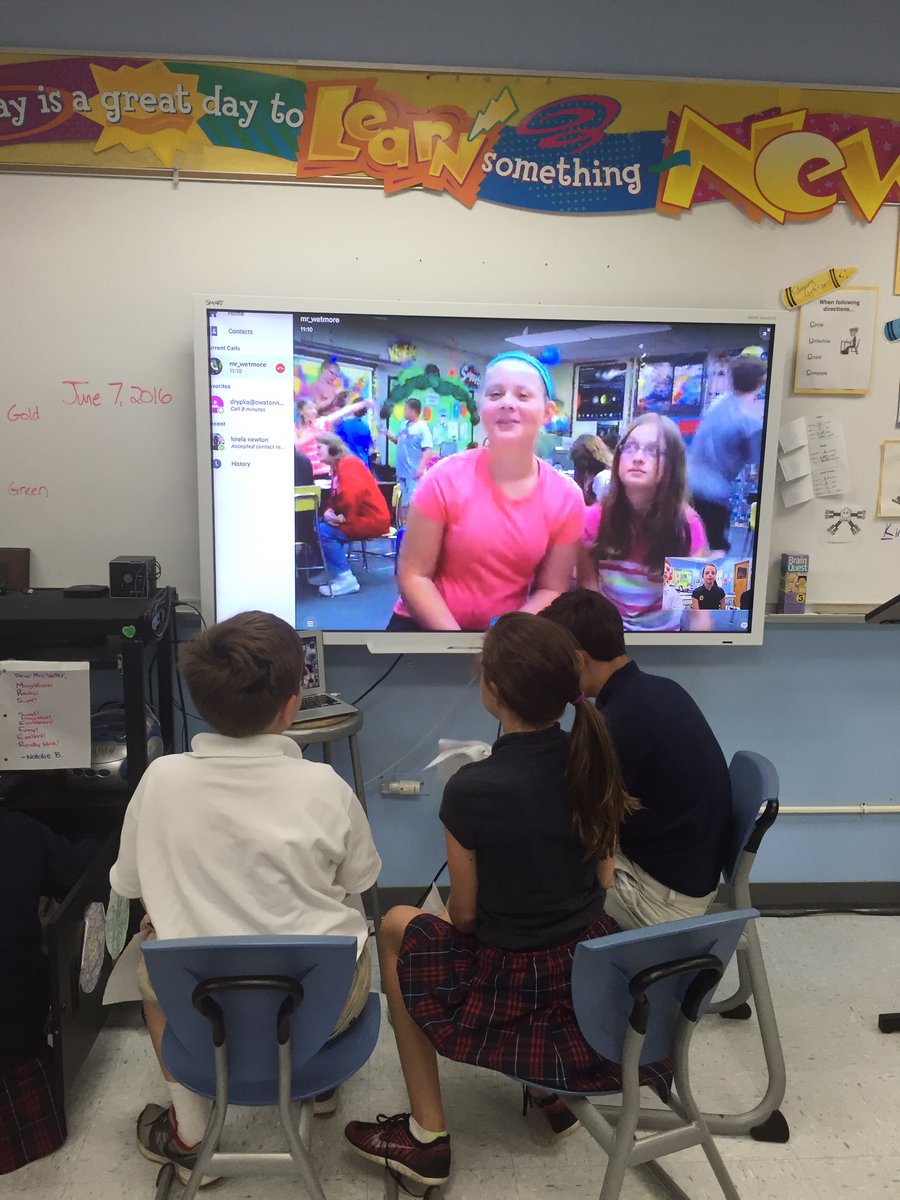 KerrySiefer's tweet photo. Had a great #mysteryskype today with @WetmoreAnthony #EndofSchoolYear https://t.co/dZfNWNHRKF