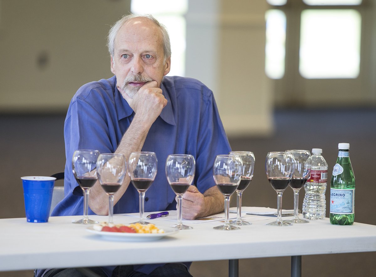 FoothillsMag's tweet photo. The 2016 wine judging is underway, over 230 different entries will be tasted today by three panels of judges https://t.co/TvIpzsyCVQ