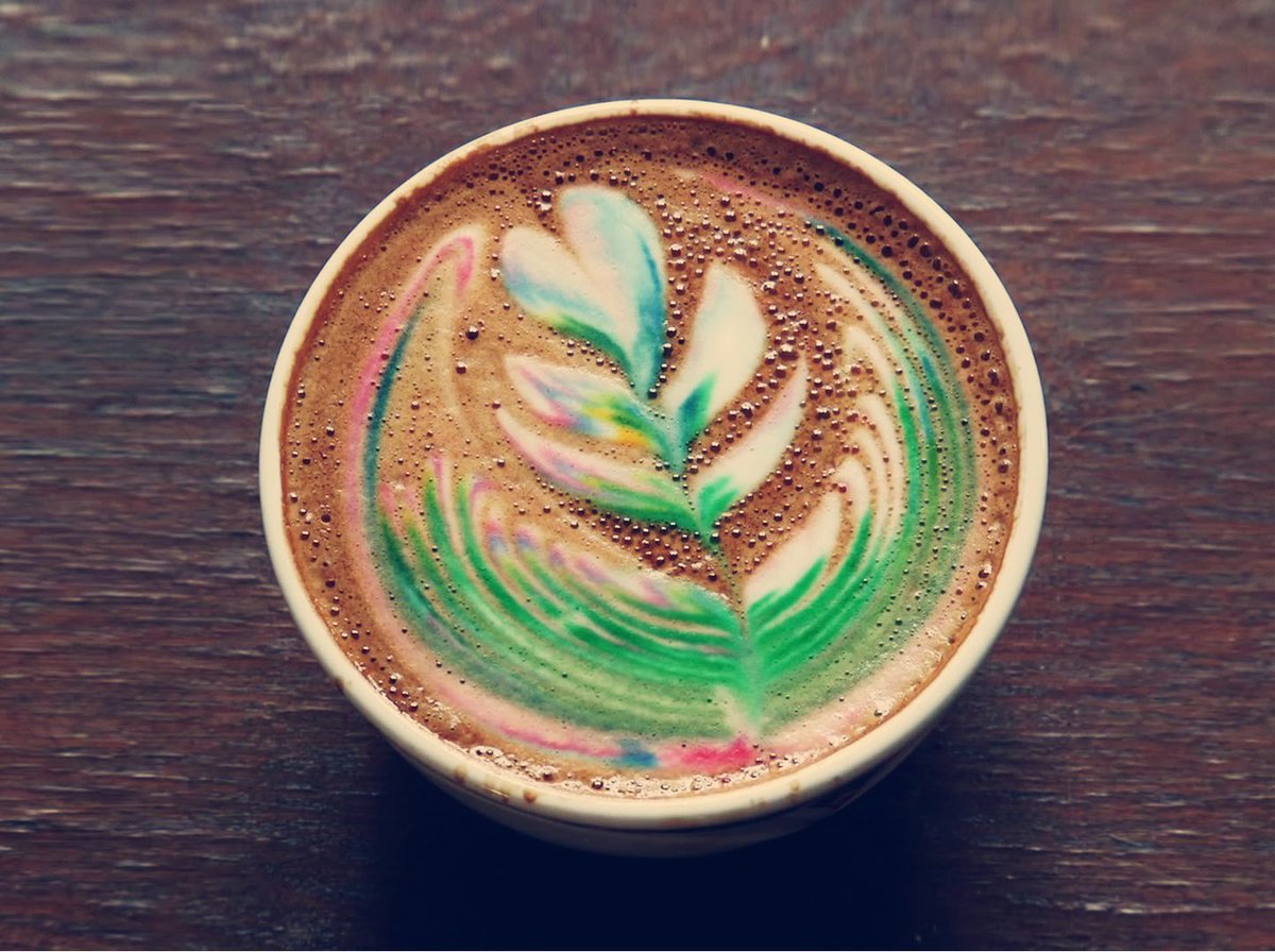 wldcoffeepress's tweet photo. Rainbow coffee to become new hipster trend? - via @CaffeSociety https://t.co/okfu5TcsNM https://t.co/NAJxfLVmz6