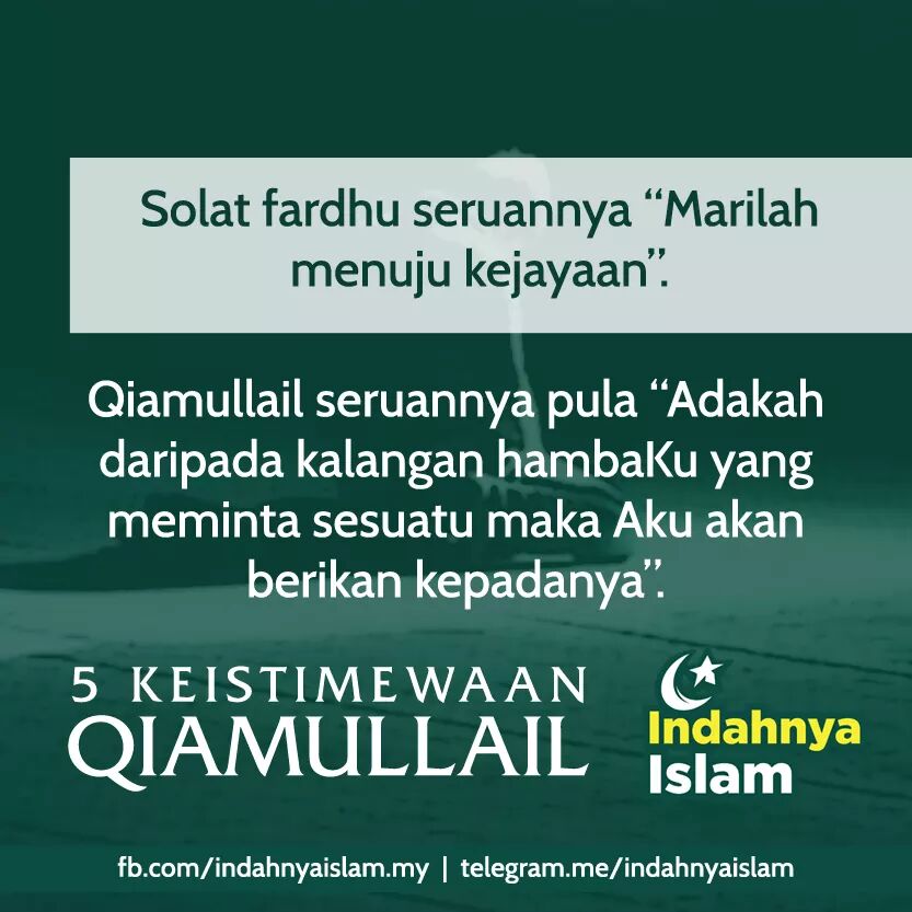 tarbiahsentap's tweet photo. 4 keistimewaan QIAMULLAIL.

Moga ramadhan kali ni menjadi titik tolak kita istiqamah berqiamullail insyallah. https://t.co/SBw7GE2ZZf