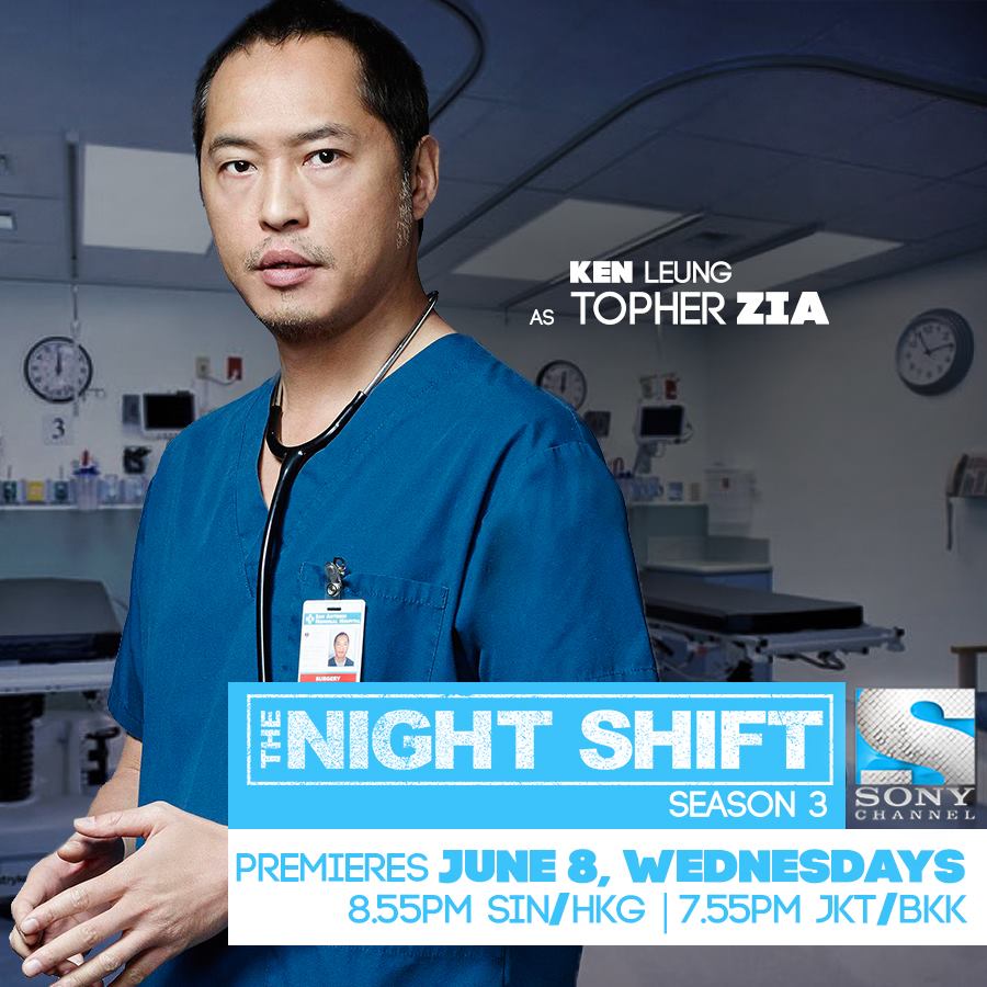 JoinTNS's tweet photo. Hey Asia! Hope you guys are ready for season 3 of The Night Shift tomorrow because our doctors sure are! https://t.co/zkzsS8NzCn