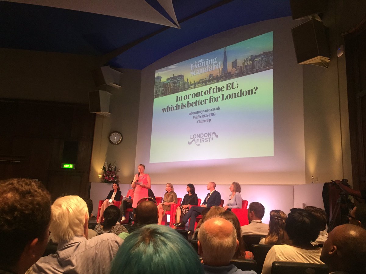 abacasglobal's tweet photo. In or Out? Listening to the Evening Standard debate tonight! #TurnUp #EU https://t.co/pOWdZjsQa3