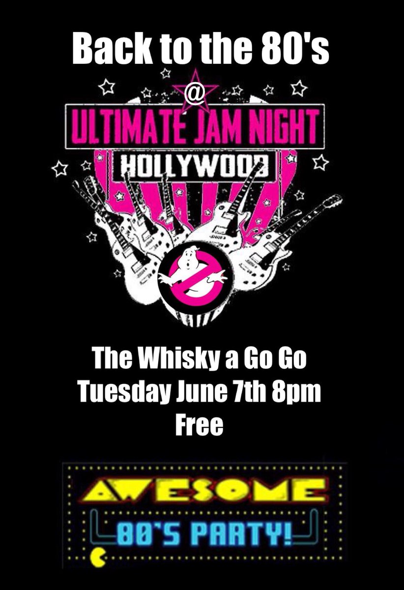 ultimate_jam's tweet photo. TONIGHT! ULTIMATE JAM NIGHT's 80's Party! @radiorebelsband @tributeblondie @chuckwrightbass @JessicatChase https://t.co/FdA94QPHXb