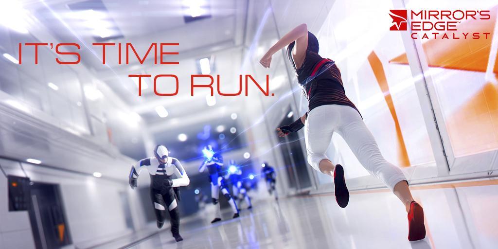 EA's tweet photo. It's #TimetoRun!

Mirror's Edge Catalyst is now available in North America: 
https://t.co/oNImP16tDB https://t.co/DxM9z2u5rN