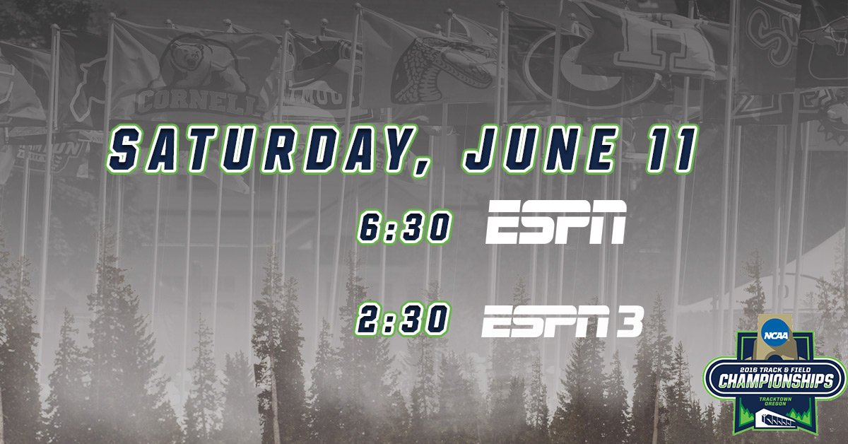 NCAATrackField's tweet image. 2016 #ncaaTF 📺 coverage has EXPANDED!

Action on @ESPN @ESPNU ESPN2. Field &amp;amp; multi event live coverage on @ESPN3