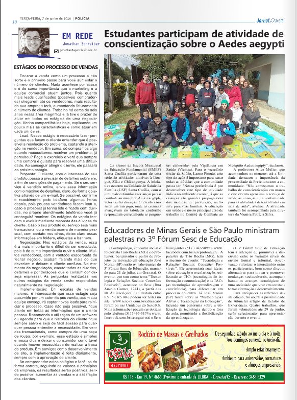 agenciaw7's tweet photo. Coluna #emrede hoje no @jornalgravatai. Confira nas bancas ou então em https://t.co/wufaP1PrPs https://t.co/avJhdrvSI9