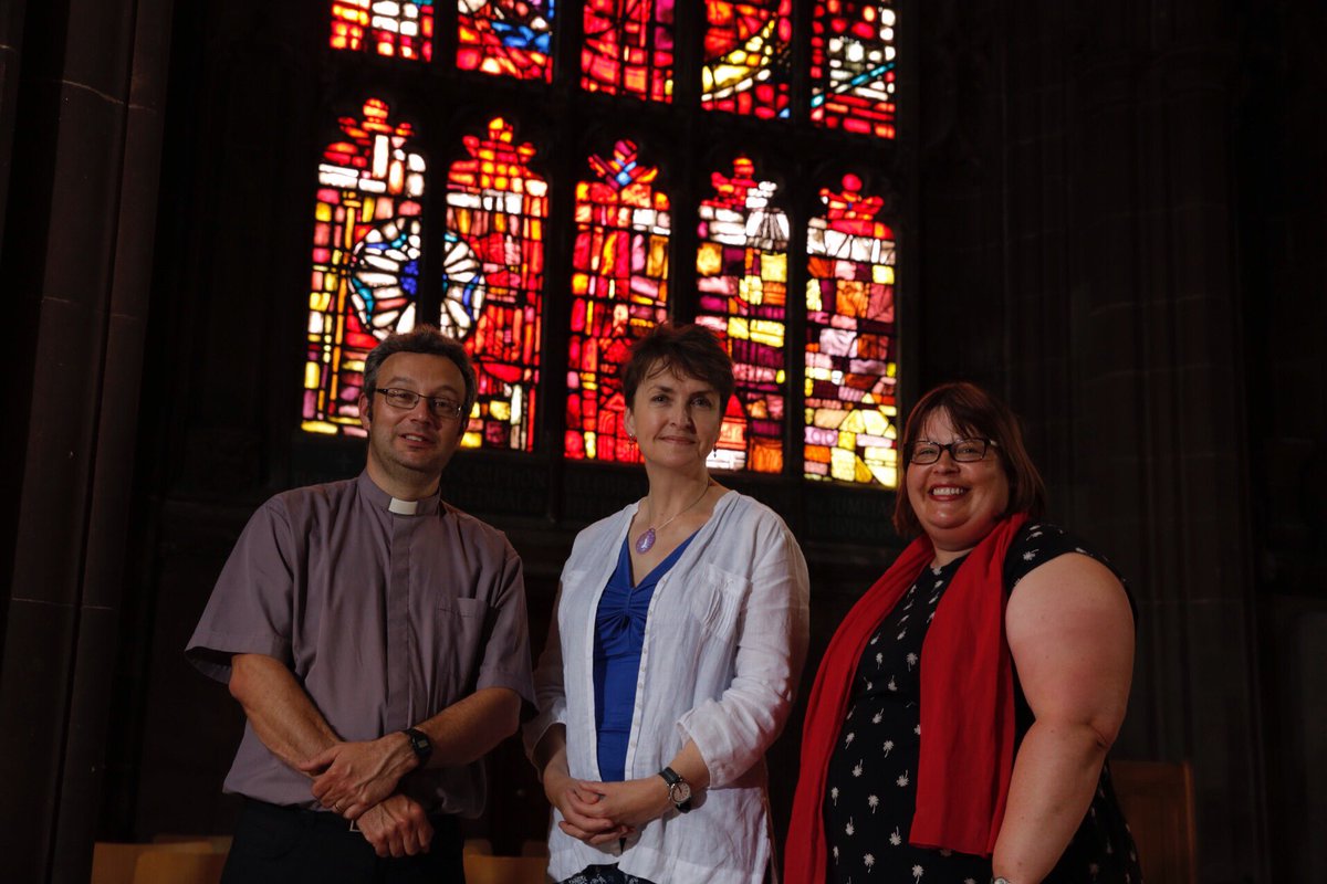 mmu_RAH's tweet photo. Here at the wonderful @ManCathedral to discuss #Faith in the World @drbexl @McrWritingSchl @MMUBS #HiPWorld https://t.co/ODzUo95OcM