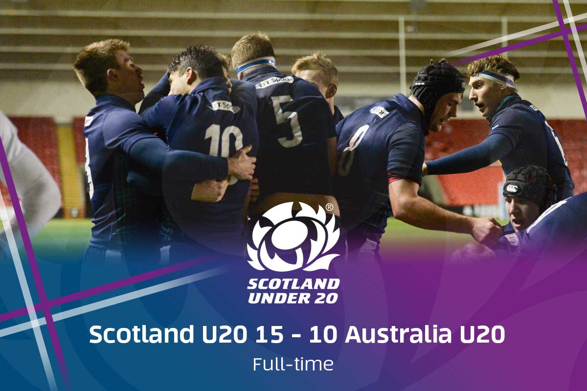 What a result for Scotland U20! Scotland's first ever win over Australia at under-20 level! #AsOne