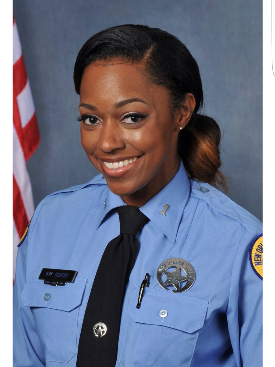 BlueAlertUs's tweet photo. Sad News: #NOPD Officer Natasha Hunter has died from injuries she sustained in a traffic collision on Sunday #LODD https://t.co/XsqkmHk8kL