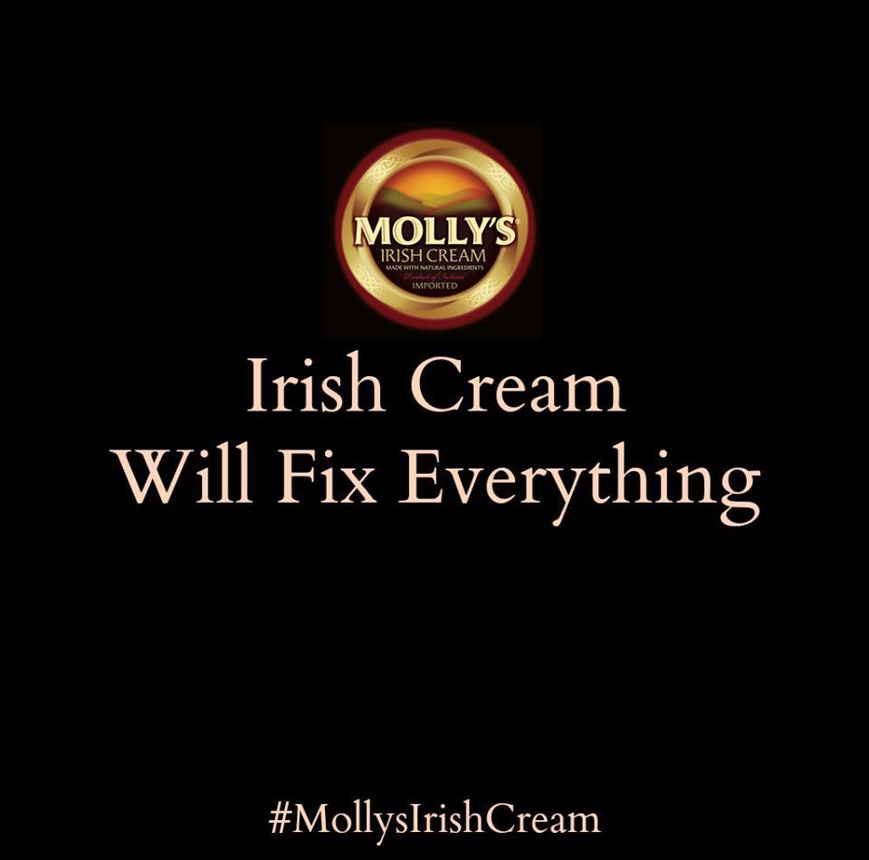 Irish Cream Will Fix Everything #MollysIrishCream