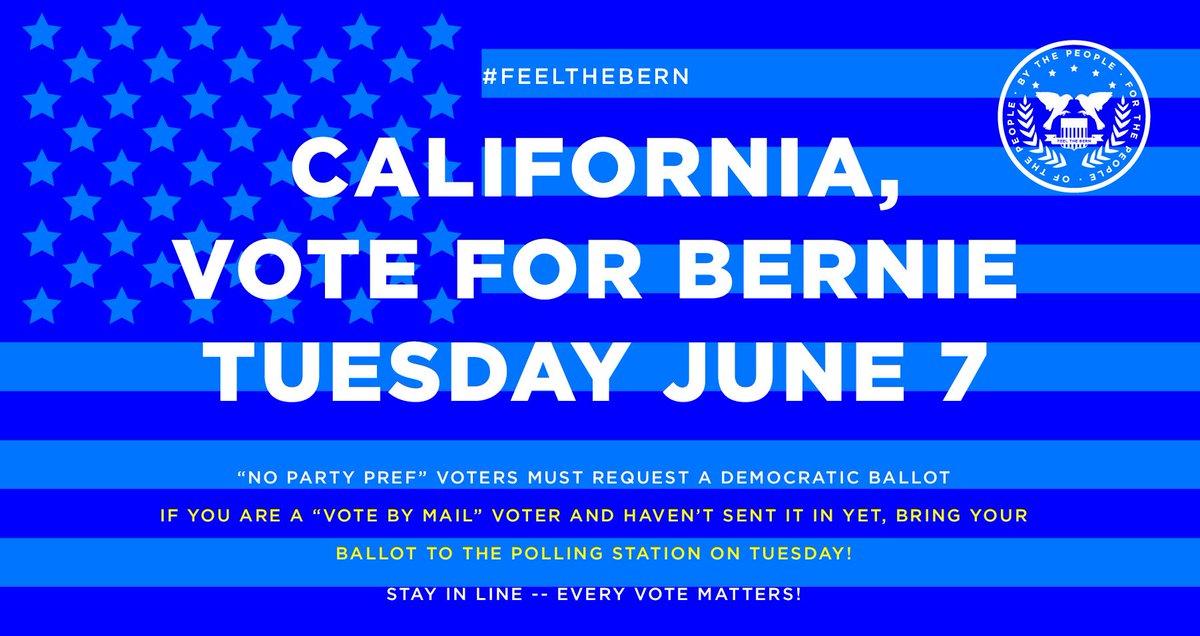 Blank___State's tweet photo. Happening now! Do it before 8pm, feel the Bern!
#Compton #Lawndale #TorranceCA #LongBeach #Downey #LACounty #ILoveLA https://t.co/0xn0k8er5v