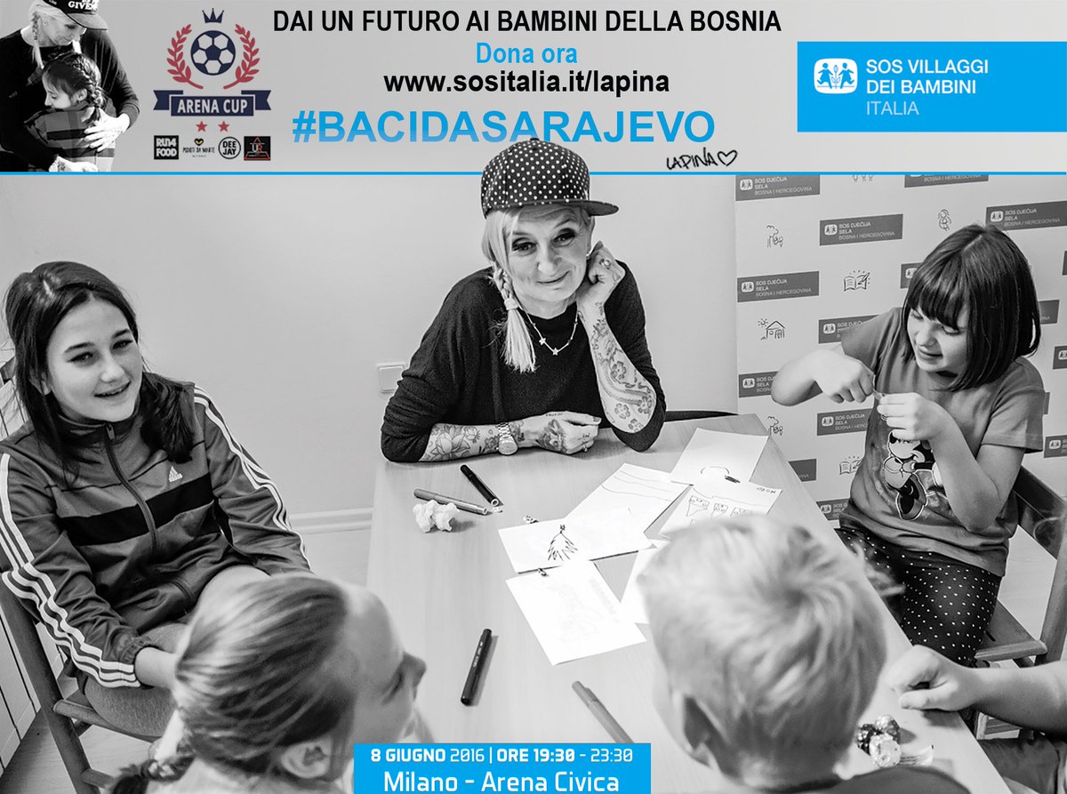 SOSitalia's tweet photo. Il tuo sostegno ai bambini della Bosnia #bacidasarajevo
@Run4Food_Italia @podistidamarte @urbanrunners @radiodeejay https://t.co/bvRlqyFW4y