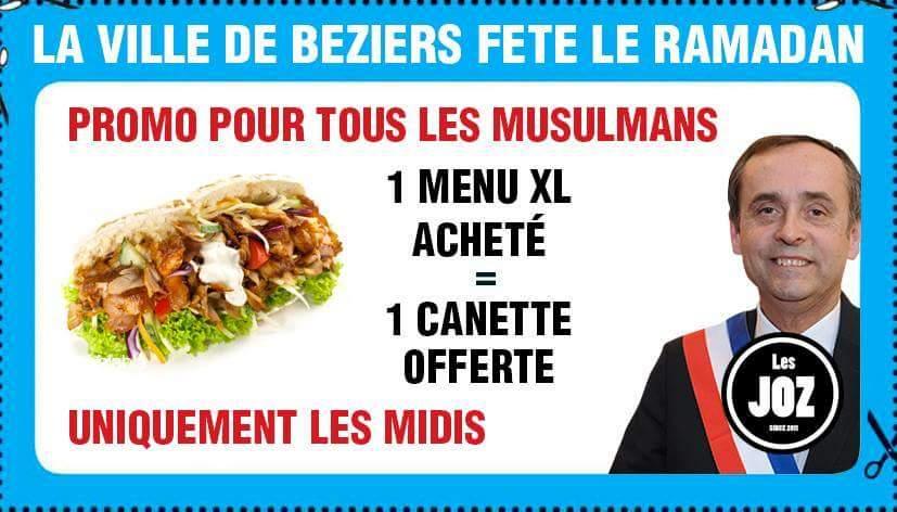 les_joz's tweet photo. Merci Robert 

#RobertMenard #ramadan #kebab #beziers https://t.co/VfuhpICX3l