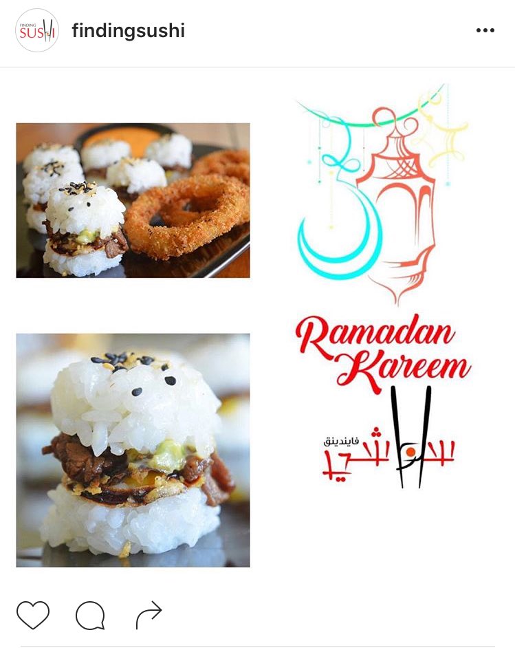 JoharahTalal's tweet photo. Ramadan specials😍 #FindingSushi @FindingSushi_ #رمضان مع #طلبات #توصيل #delivery #burger_teriyaki #onionrings #برغر https://t.co/P6oDWe5RFz