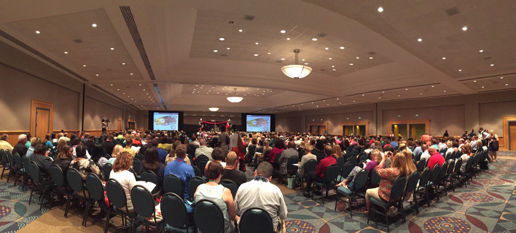 janahoggle's tweet photo. Dr. Phillip Cleveland kicking off the conference to a packed house! #AETC2016 https://t.co/ndTcfrBmvV