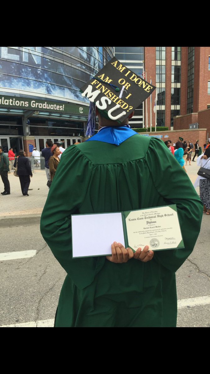 kartvle_'s tweet photo. AM I DONE OR AM I FINISHED #CassTechAlum #msu2020 #GrownAf https://t.co/GUwfSHXGfb