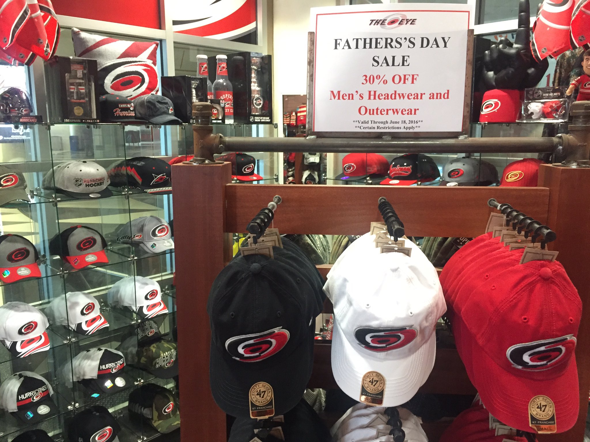 Carolina Hurricanes Team Shop in NHL Fan Shop 