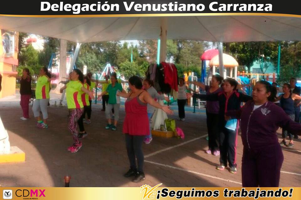 A_VCarranza's tweet image. Activación Física Comunitaria, en el Parque de los Periodistas Ilustres, en Plaza África y en escuela 5 de Mayo.