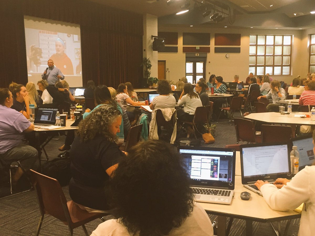KristinZiemke's tweet photo. Fun to end our day with teacher and student stories! Thanks #WCCSWeTeachThinking #AmplifyIndiana @dgoble2001 https://t.co/CgeQORnT8T