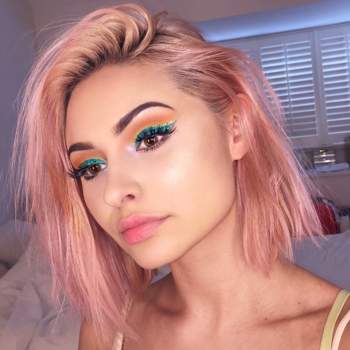 Talia Mar på Twitter: "@Halleatonix candy floss by colour, neon pink by adore and awkward peach by LDN together with conditioner for a pastel X" / Twitter