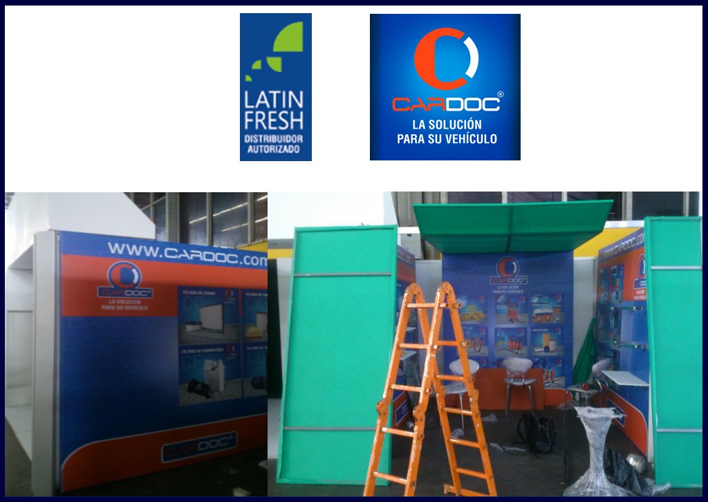 CardocColombia's tweet photo. #armando el #stand #CARDOC con nuestros aliados aquí en #Colombia  @LatinFresh2 para participar en @feriaautopartes https://t.co/YiwX7M9XlL