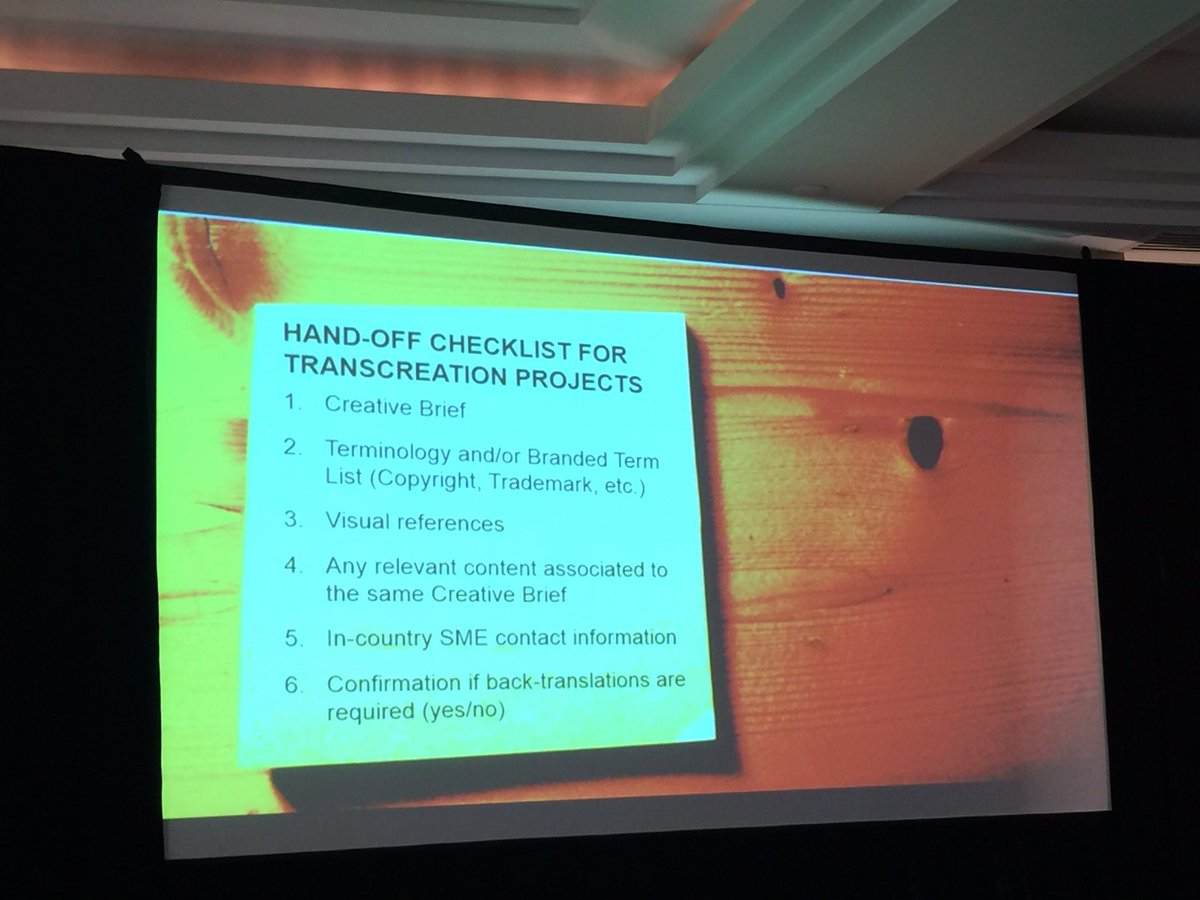 KathleenBostick's tweet image. Here&apos;s a Hand-off checklist for Transcreationb #SDLCSS via @JeffConstantin