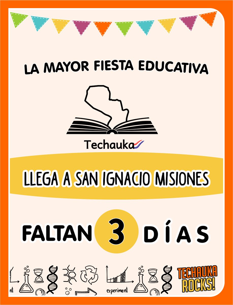 techauka's tweet photo. Faltan 3 días para Techauka San Ignacio. Este viernes 10 de junio desde las 15:00 horas.
#TechaukaSI #TechaukaRocks https://t.co/2yR34RVPtE