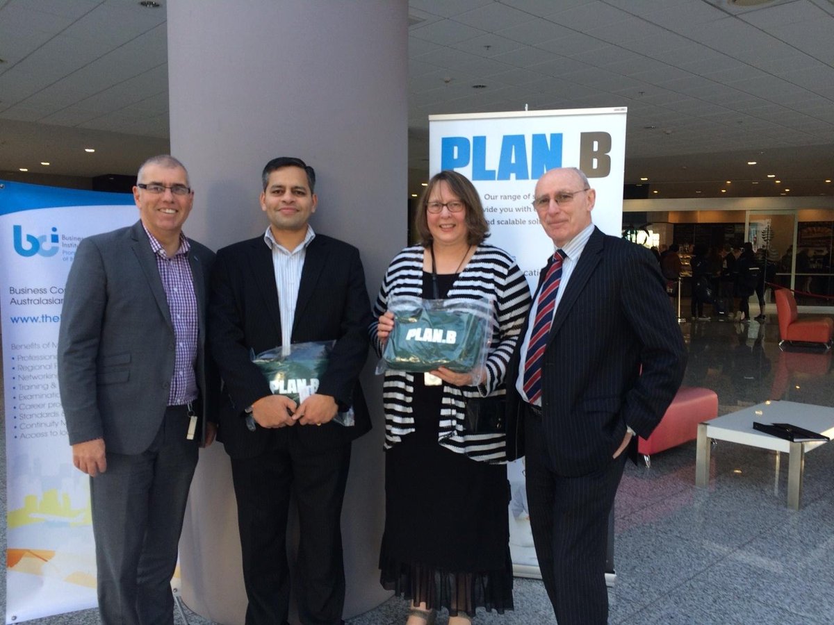 PlanB_NZ's tweet photo. Meet two of the winners from our BCI expo stand in Wellington last month - Margaret from IRD and Pradeep from MBIE https://t.co/RnK8vYaD6h