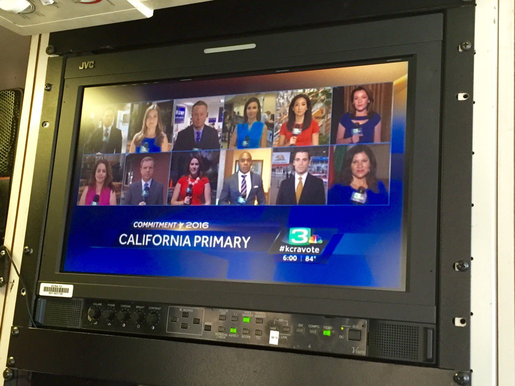 KathyParkNBC's tweet photo. This is how you cover the California primary! #12box #KcraVote @kcranews https://t.co/kC8ud1OHlZ