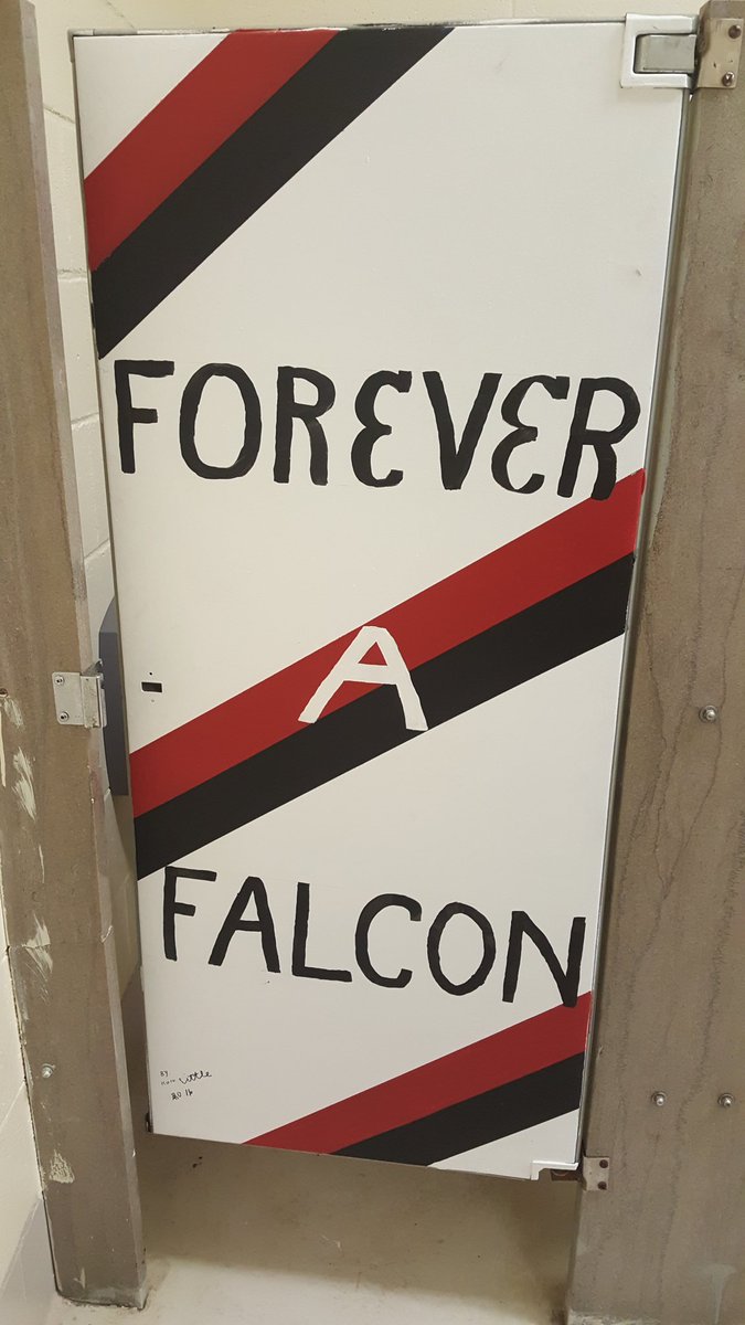 Falcon_update's tweet photo. Check out the new student artwork in the girls RR at FES!   @PrincipalMudore  We are getting ready for 2016-17! https://t.co/Bo4xRW9wfY