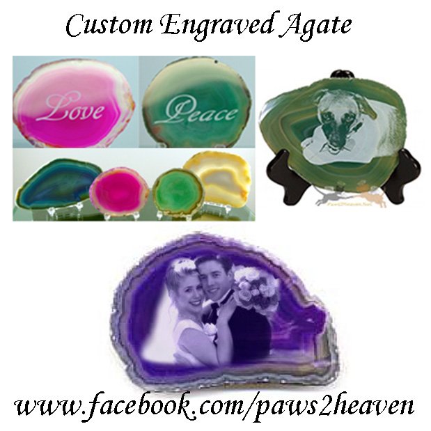 Paws2Heaven's tweet photo. Agate is a translucent variety of microcrystalline quartz. This semi-precious stone is the perfect canvas to engrave https://t.co/P9T3tmjA2g