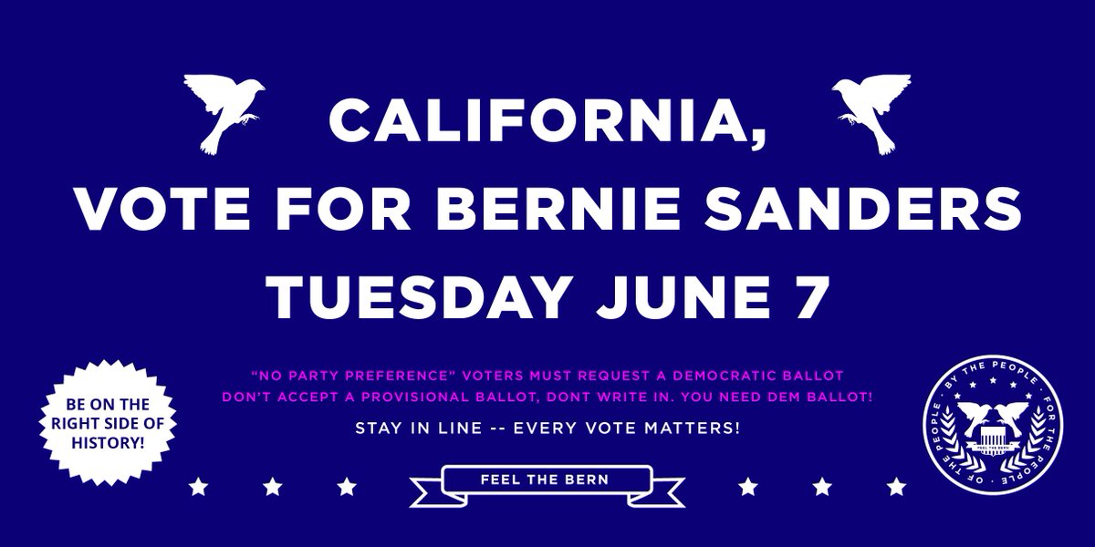 Blank___State's tweet photo. https://t.co/fo6IwuKIdP by 8pm! feel the Bern!
#Sac #EastSac #Natomas #OldSac #Florin #DelPasoHeights #OldSacramento https://t.co/nBGitcWIIw