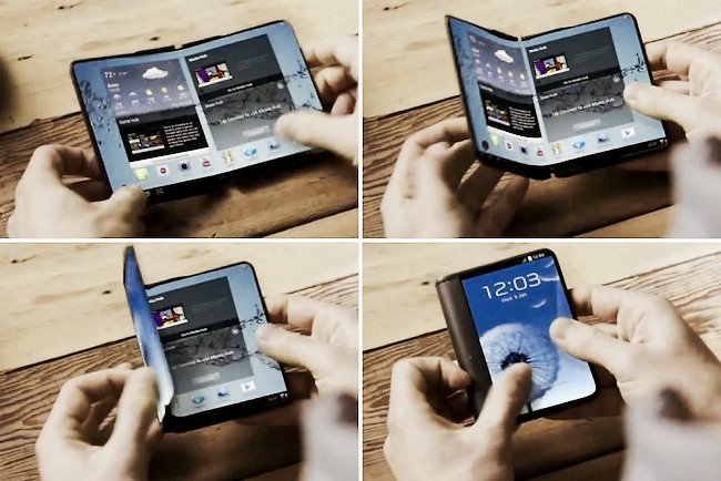 xataka's tweet photo. Samsung prepara dos teléfonos flexibles para 2017: el teléfono que se convierte en tablet https://t.co/6DHowH5tDY https://t.co/2QdCnFheLA