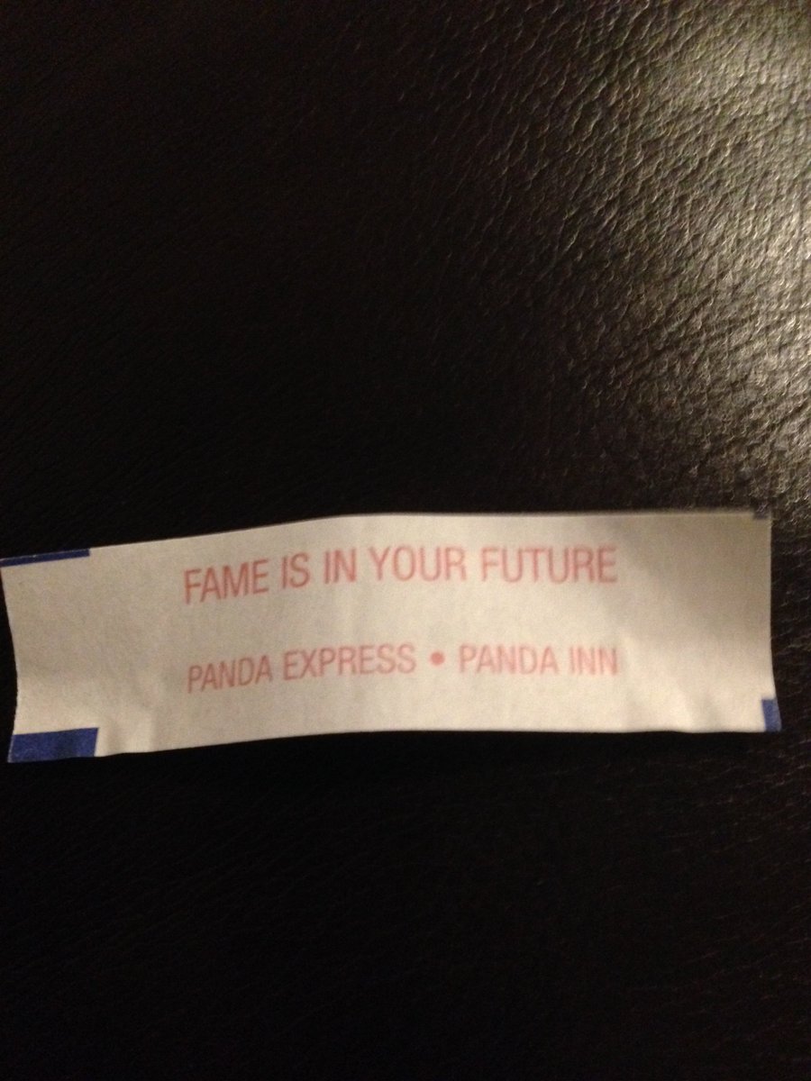 . .I mean, if it's printed on a Fortune Cookie it HAS to be true. .😎