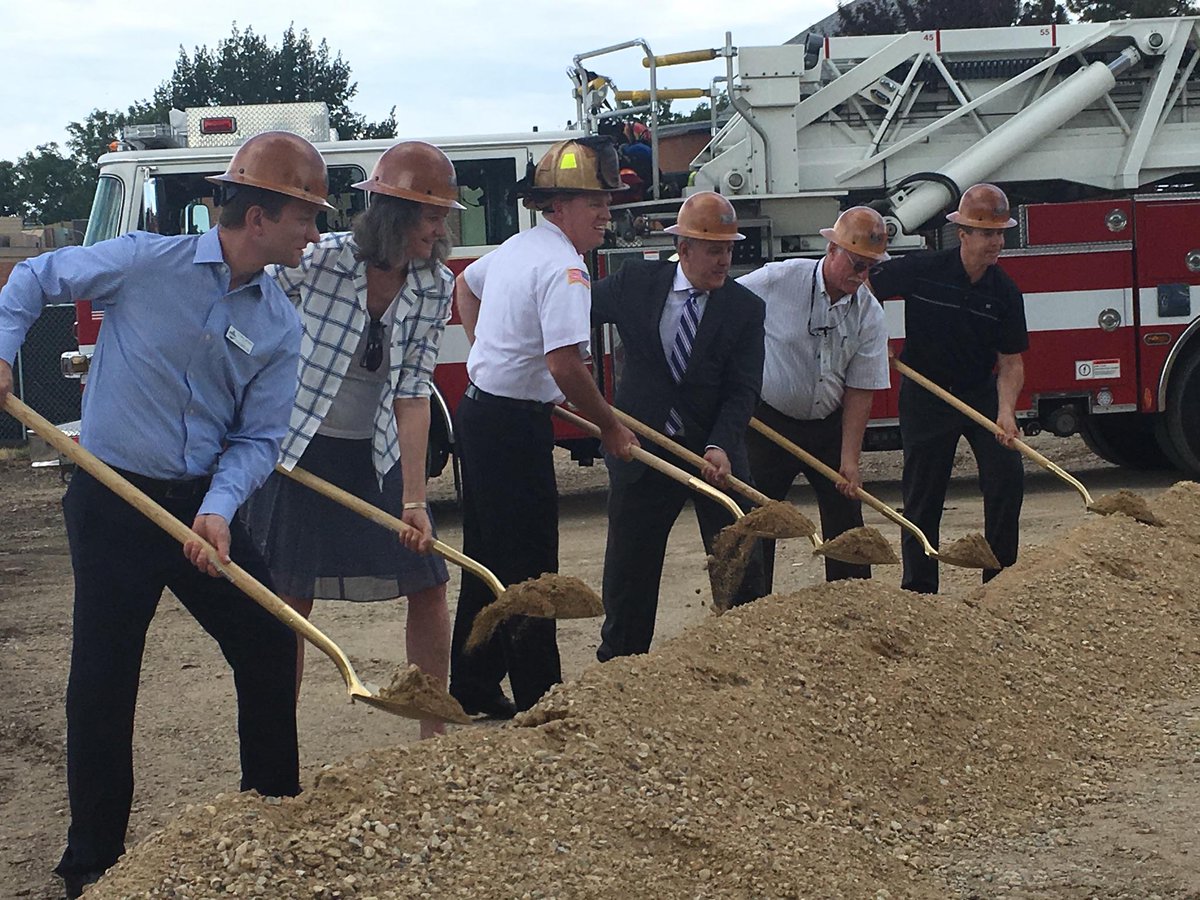 CityOfBoise's tweet image. Groundbreaking for @BoiseFire Station 4. First of 5 projects made possible by the public safety bond passed in 2014