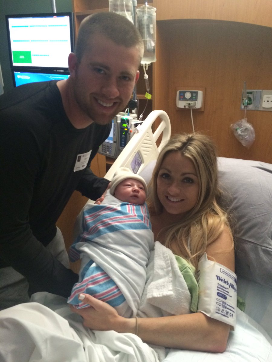Congrats to Red Wings pitcher Alex Wimmers and his wife, Amy, on the birth  of their first child, daughter Andi Lee!, image size:900x1200