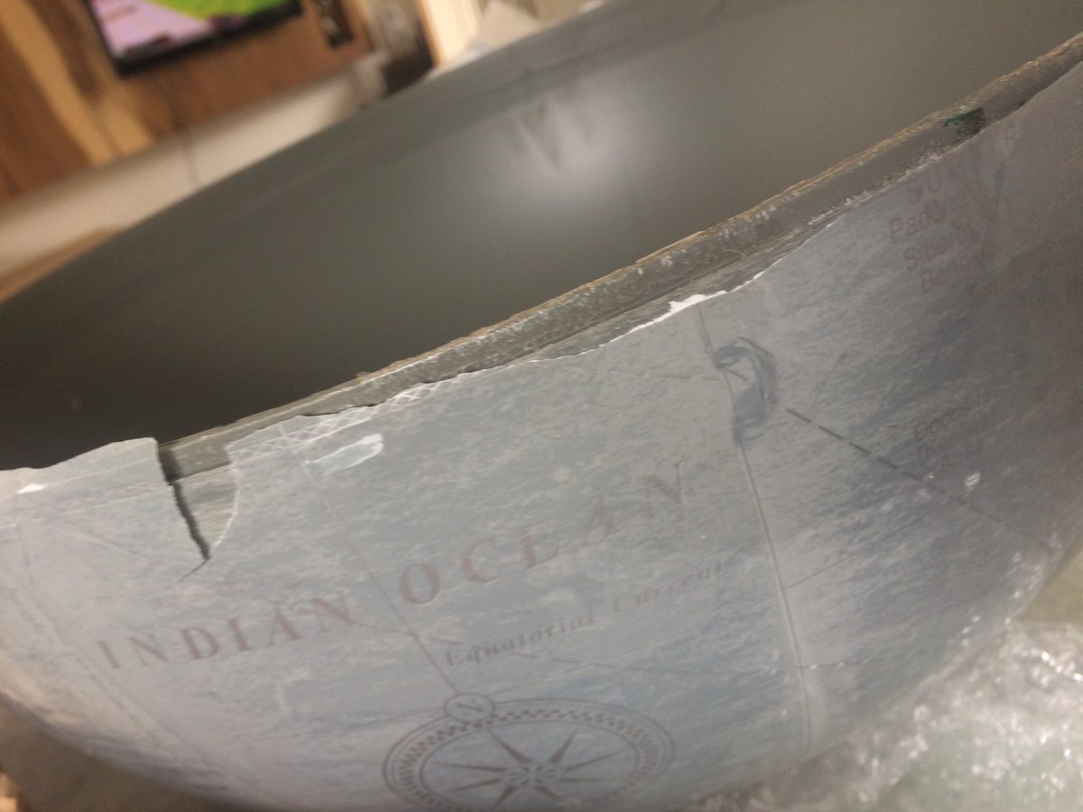 _pennything's tweet photo. Received a giant broken #globe 👍 sooo, coming soon ... The penny globe 😃 #upcycledhour #upcycle #excited #pennything https://t.co/VVfL23g1MY