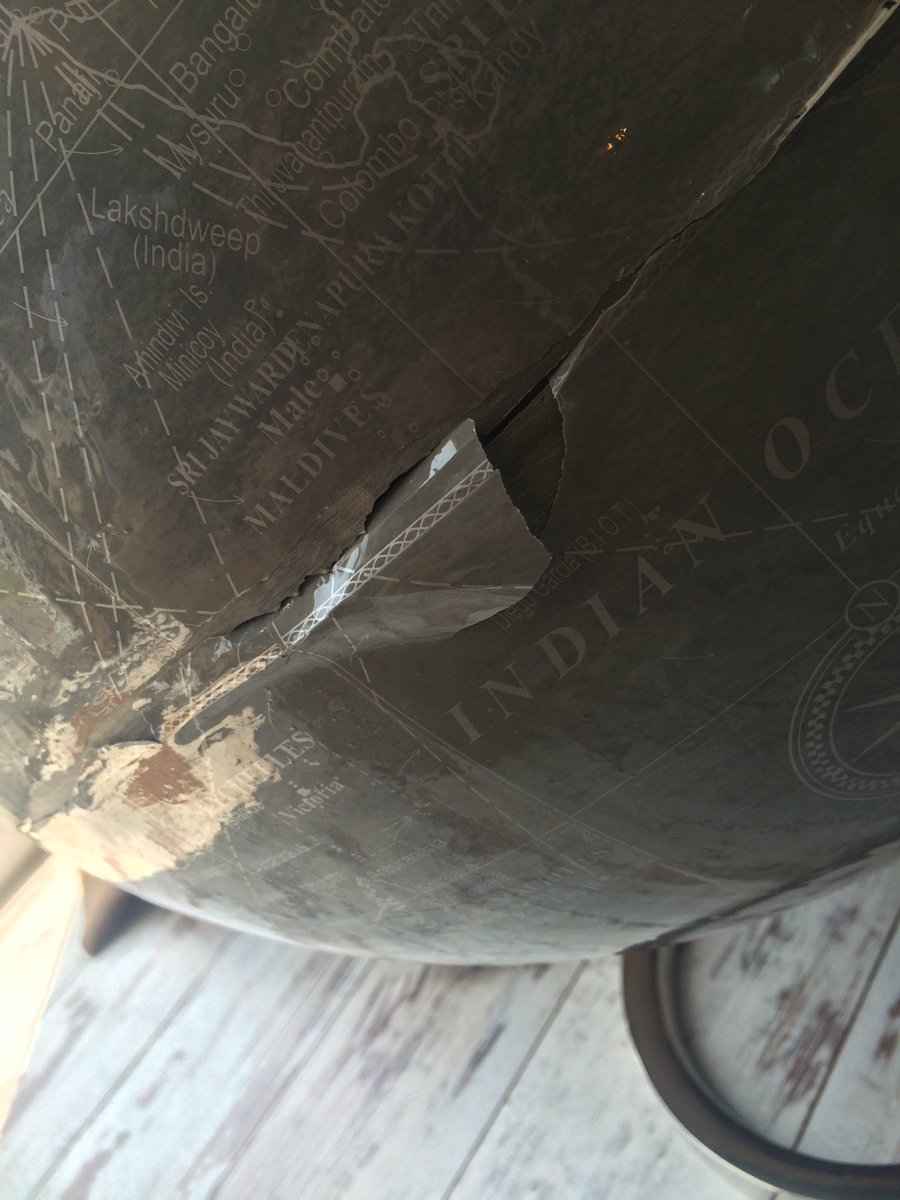 _pennything's tweet photo. Received a giant broken #globe 👍 sooo, coming soon ... The penny globe 😃 #upcycledhour #upcycle #excited #pennything https://t.co/VVfL23g1MY