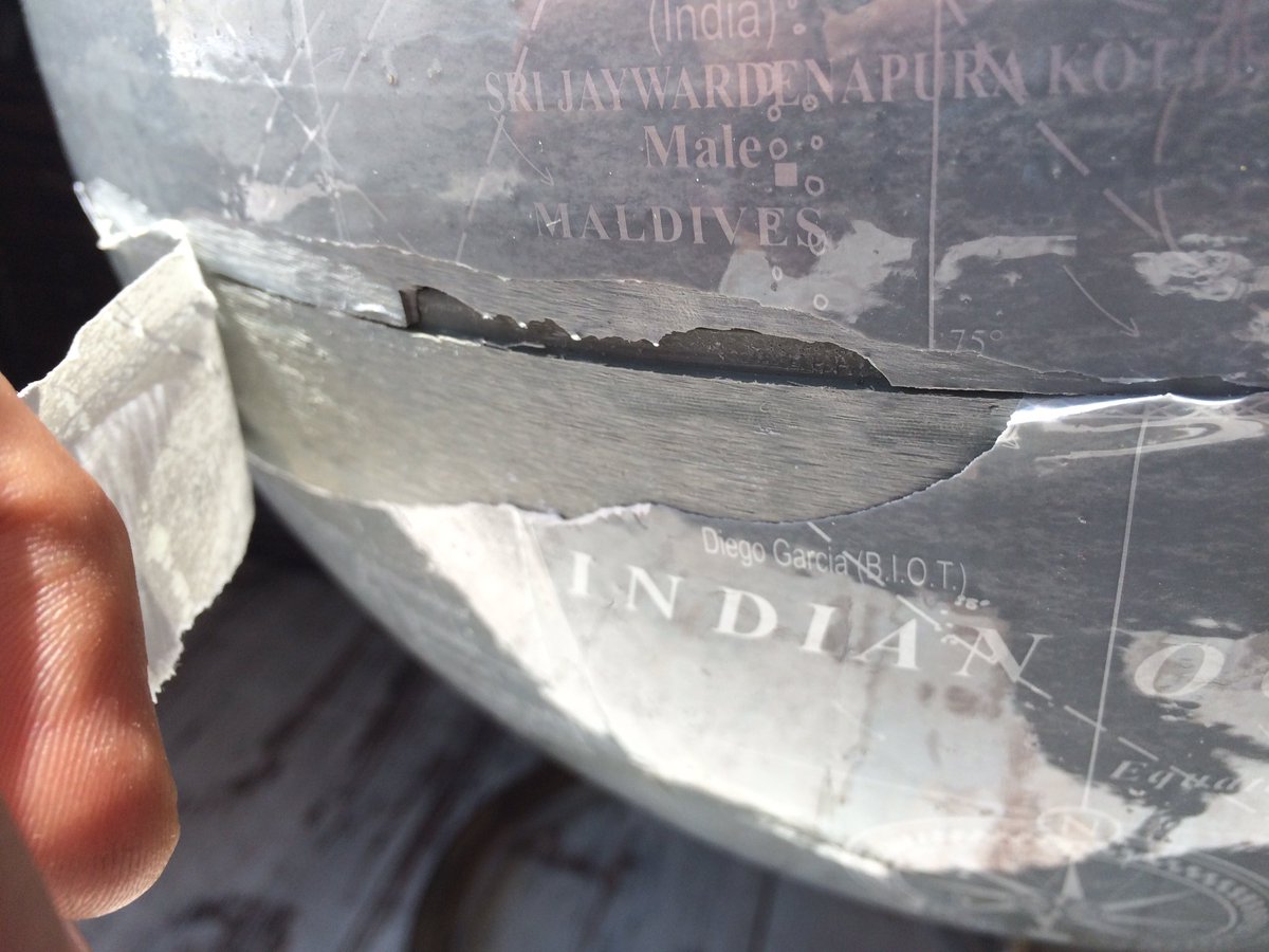 _pennything's tweet photo. Received a giant broken #globe 👍 sooo, coming soon ... The penny globe 😃 #upcycledhour #upcycle #excited #pennything https://t.co/VVfL23g1MY
