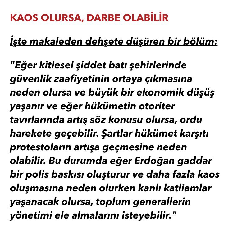 ugur_isilak's tweet photo. Menşei Amerika olan "Foreign Affairs" dergisinde çıkan bir makalenin özeti.

Hamdolsun ki, maskeler bir bir düşüyor. https://t.co/stFnNIJRS5