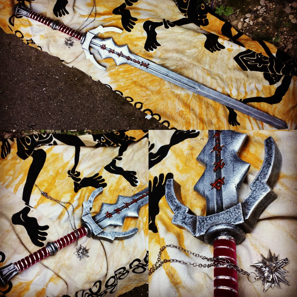 Brenin76's tweet photo. The Witcher sword #witcher #thewitcher #geralt #wildhunt #BloodAndWine #larp #cosplay #lpslarp https://t.co/ibhFqRpvFj