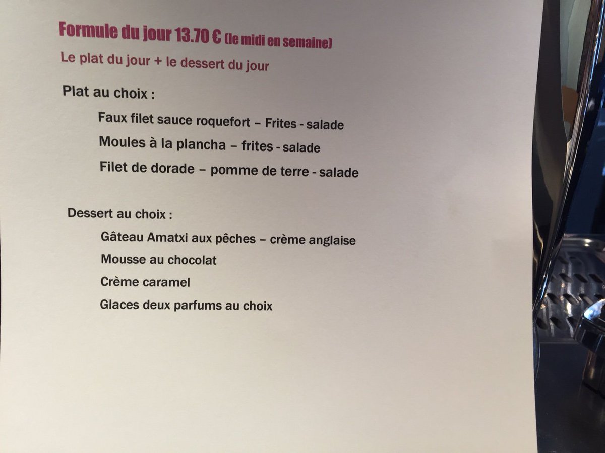 LeTrinquet's tweet photo. Comme chaque semaine, voici nos plats de la formule rapide de la semaine ! 🍲🍴 #restaurantpaysbasque https://t.co/pb1p7FhY8V