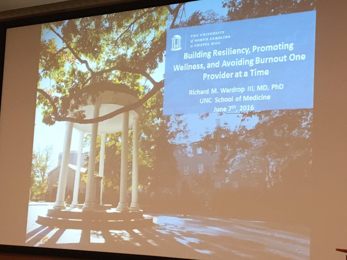HiValueOhio's tweet photo. .@Mud_Fud from @UNC_SOM @uncmedicine @UNC_AOE giving Grand Rounds @WakeMed on #wellness #resiliency #zeroburnout https://t.co/pT4QEb6rQS