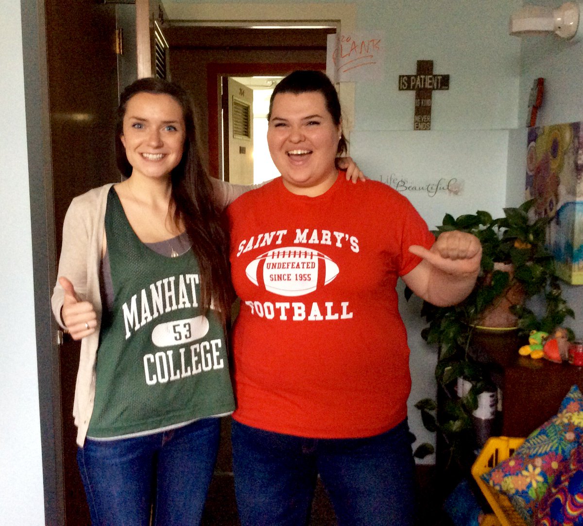 CatalystLove's tweet photo. Showing our Lasallian Love on Quality Education Day at Catalyst Maria &amp;the MKC💙 #LasallianWeek @ManhattanEdu @smumn https://t.co/5ftyxC3jOu